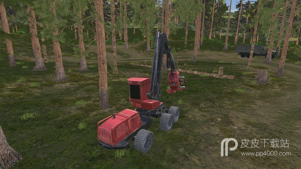 Forest Harvester Tractor 3D