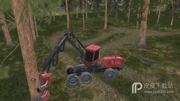 Forest Harvester Tractor 3D