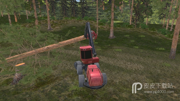 Forest Harvester Tractor 3D