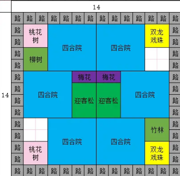 蓬莱镇四合院布局图分享