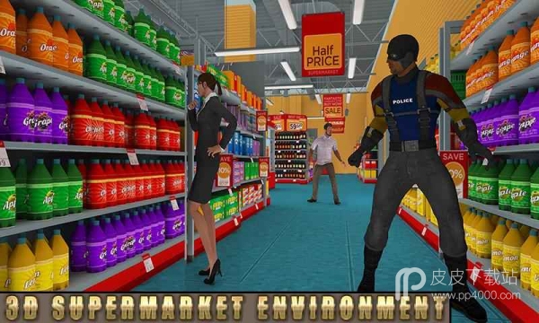 超级警察英雄：城市超市抢救
