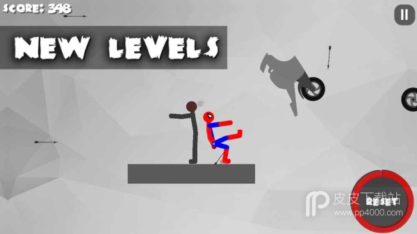 Stickman Dismount 3 Heroes