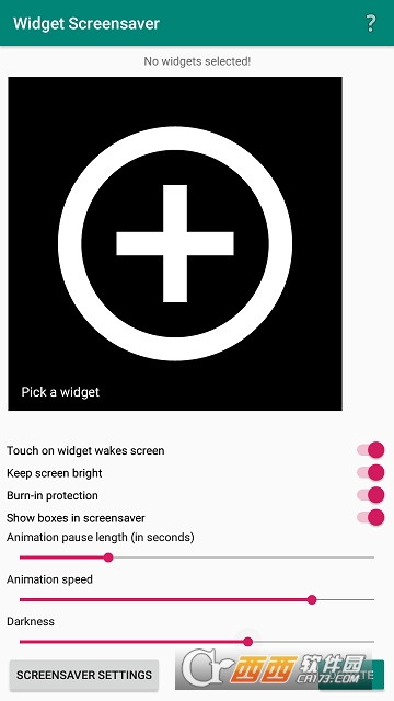 Widget Screensaver(屏幕保护程序)